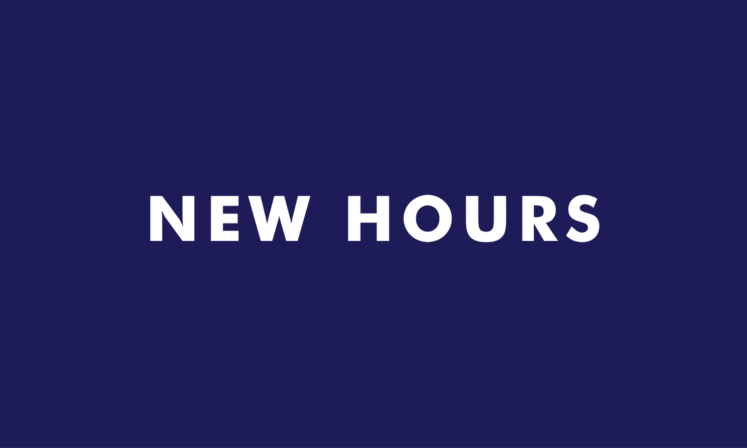 New hours tile